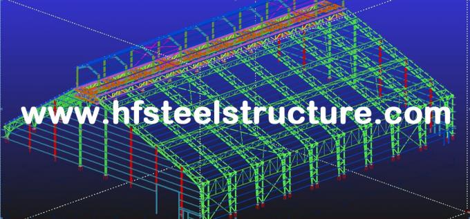Costruzioni industriali dell'acciaio per costruzioni edili miste con progettazione e montaggio concreti 3