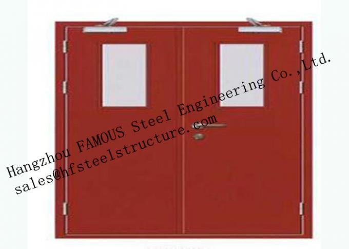 Porte industriali stimate del garage del fuoco d'acciaio delle norme europee per stoccaggio del magazzino 0